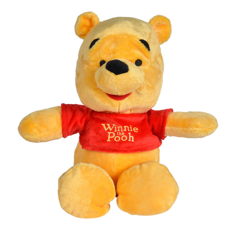  winnie pooh soft toy flopsie yellow red 35 cm 